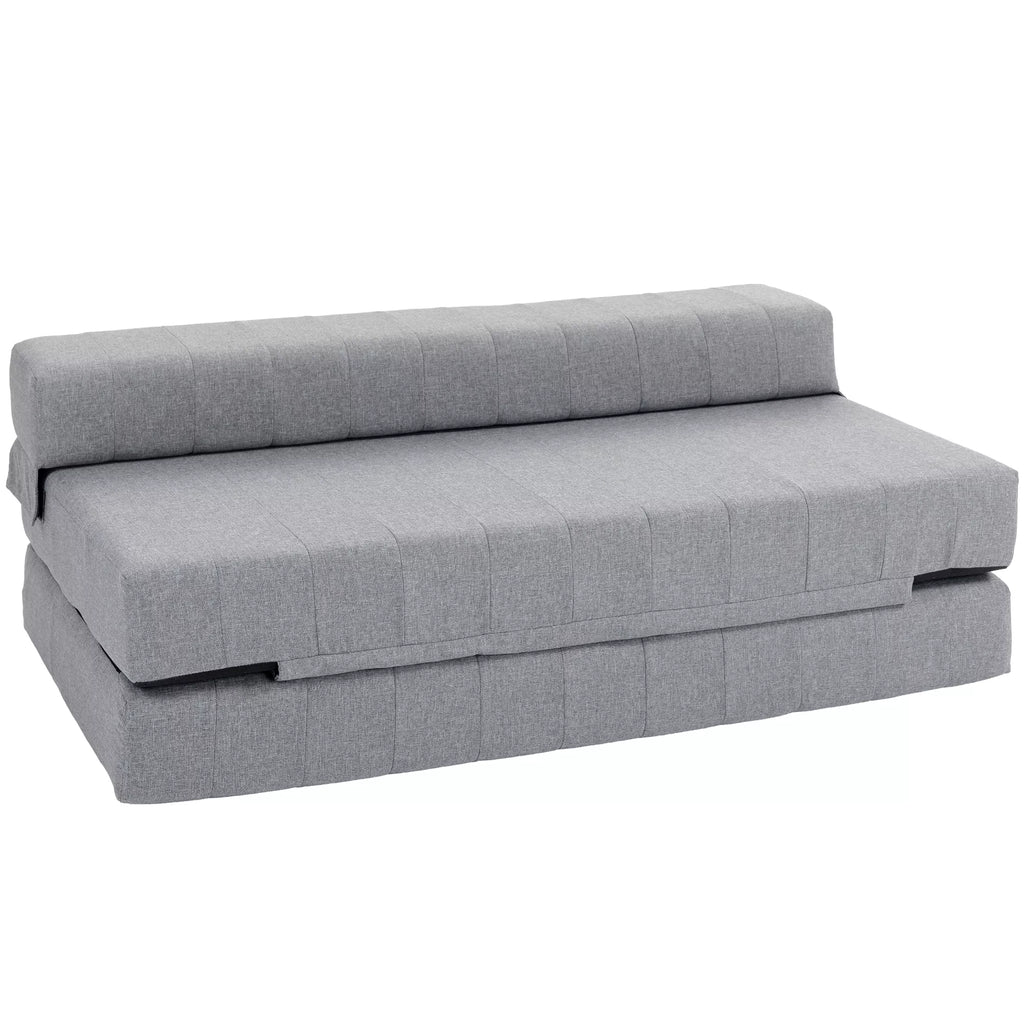 Sulankstomas fotelis su lovos funkcija, svečių lova, sulankstomas, iki 250 kg, 138x80x50 cm, pilkos spalvos