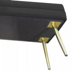Sėdimoji banketė su daiktadėže, 100 × 37,5 × 42 cm, juoda