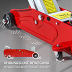 Hidraulinis automobilinis domkratas 2t, 120–300 mm, raudonas