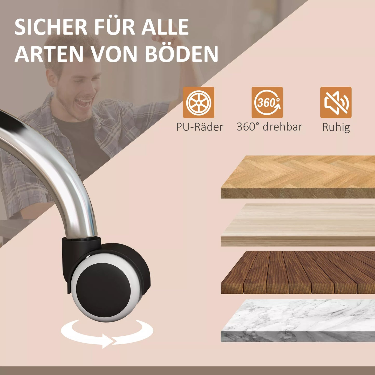 Masažinė biuro kėdė su masažo funkcija, su kojų atrama, reguliuojamo aukščio, 64 cm x 70 cm x 118 cm, Juoda