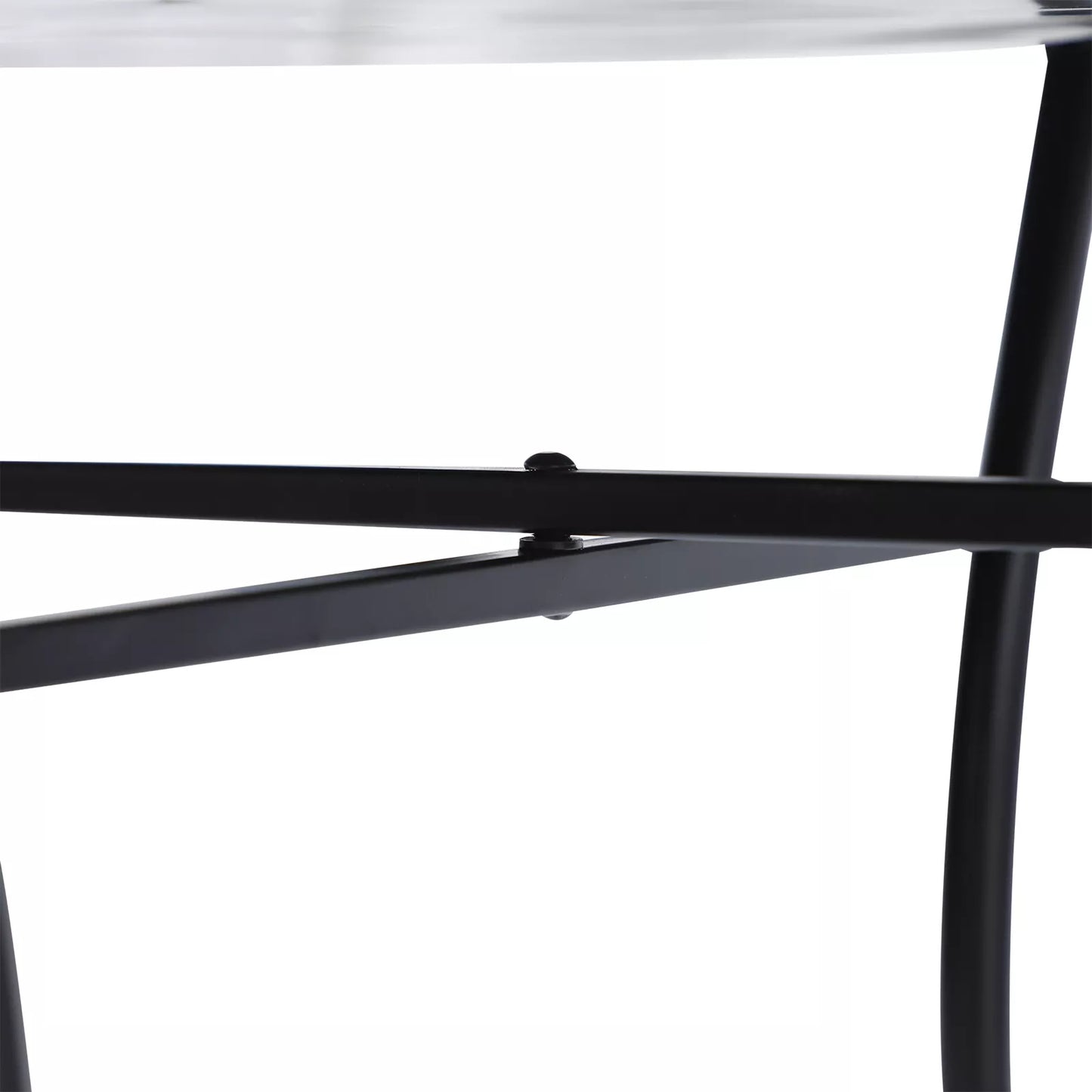 Sodo stalas mozaikinis stalas balkono stalas pagalbinis staliukas apvalus plienas + keramika oranžinė + balta Ø60 x H71 cm