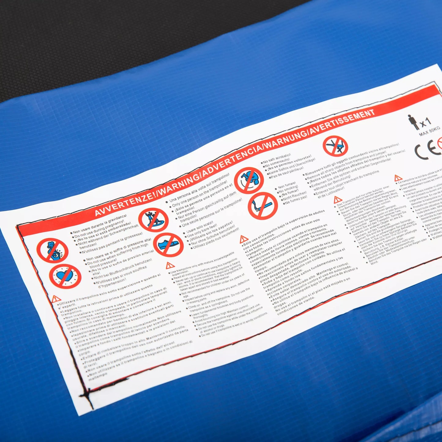 Trampolino apsauginis kraštelis Ø305 cm pločio, Atsparus įplyšimams, UV spinduliams, spyruoklių uždangalas, Atstumiantis vandenį, Trampolino priedai, Krašto apsauga, Saugumo tinklas, Atsarginės dalys sodo trampolinams, Spalvotas