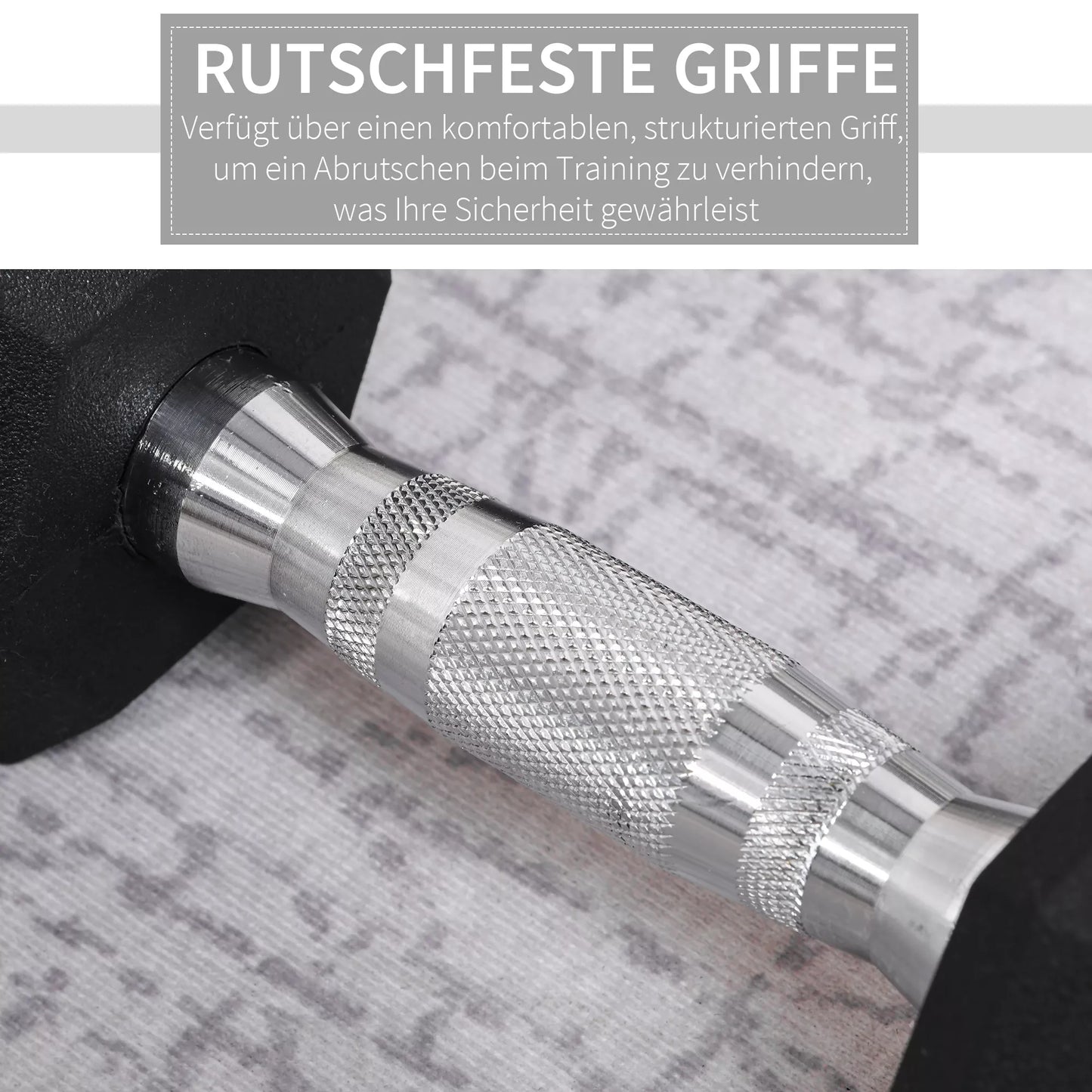 Šešiakampės hantelės, 2 vnt. rinkinys su rifliuota rankena, ketaus hantelių rinkinys, 2 x 4 kg, hantelės vyrams ir moterims, namams, sporto salei, jėgos treniruotėms