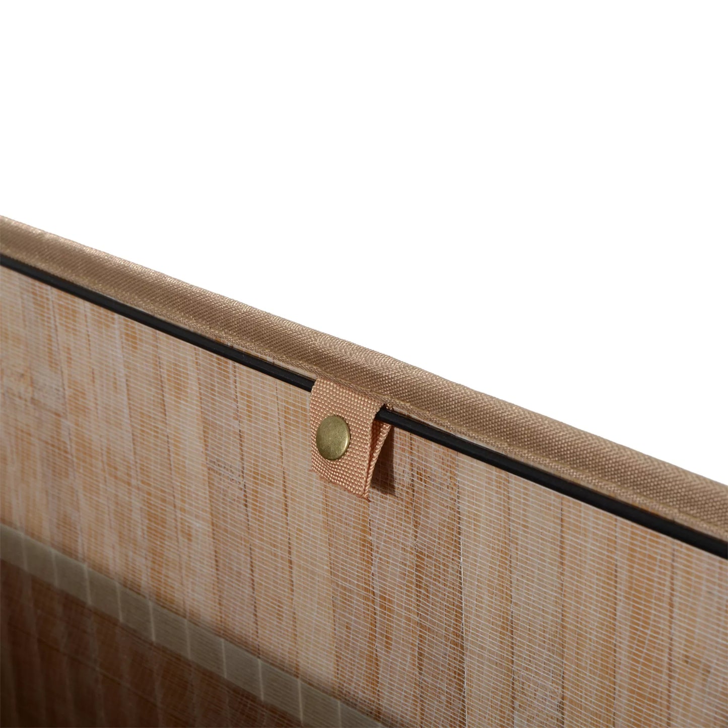 Bambukinė skalbinių dėžė su dangčiu, 100 L talpos, su PU rankenomis, drobinis skalbinių maišas, skalbinių rūšiuoklis skalbyklai, miegamajam, vonios kambariui, natūrali spalva