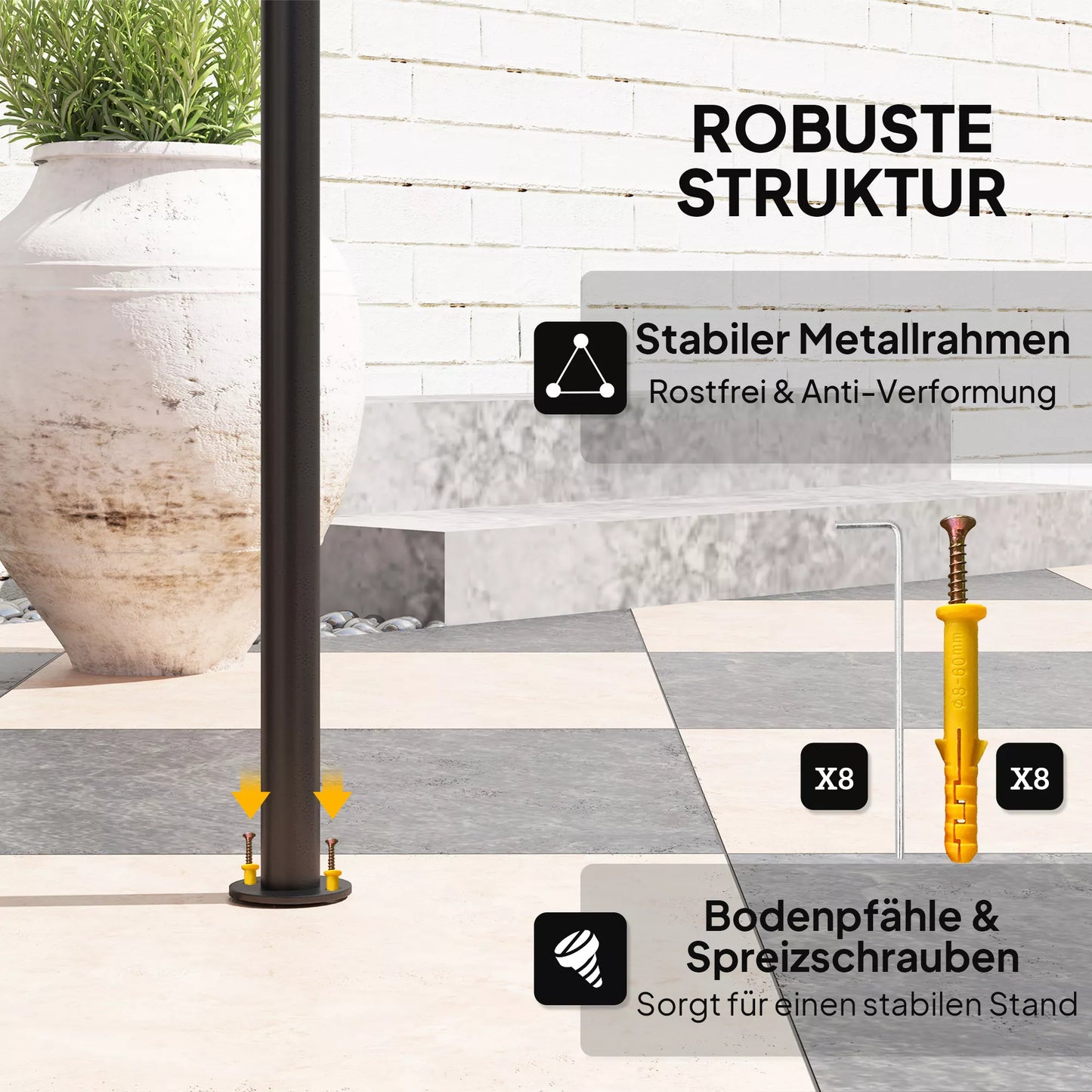 Grill paviljonas su LED 240 x 150 x 258 cm, atsparus vandeniui, ugniai atsparus Sodo paviljonas su dvigubu stogu