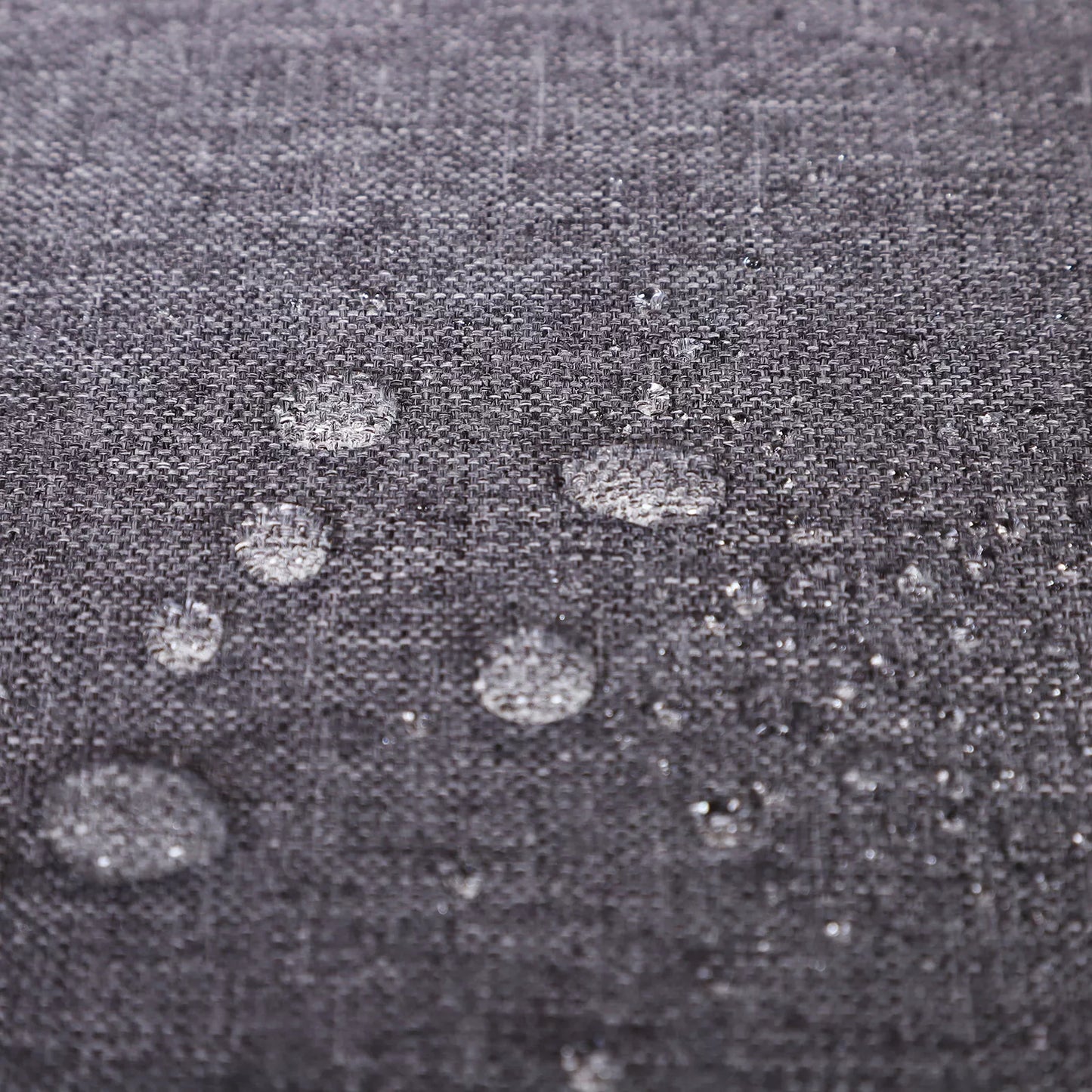 Keturių dalių sodo baldų komplektas, sėdimoji grupė, sofa su pagalvėmis, stalas su laikymo vieta, poliesteris, pilka, 138 x 69 x 63 cm