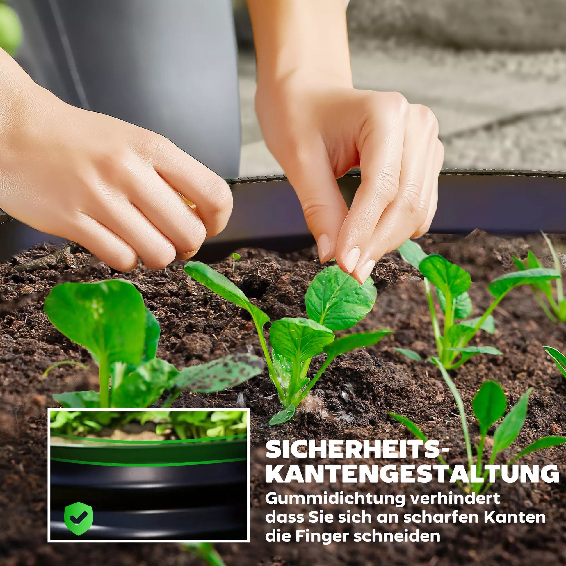 2 vnt. Cinkuoti augalų vazonai, Ø60 x 30H cm Gėlių vazonai su atviru dugnu įvairioms augalams, tamsiai pilki