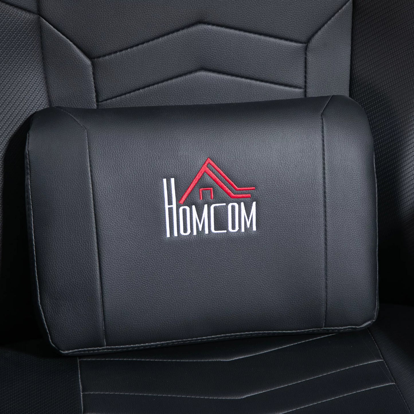 Žaidimų kėdė, masažo funkcija, atlenkiamas atlošas, kojų atrama, iki 120 kg, plieninis rėmas, dirbtinė oda, juoda