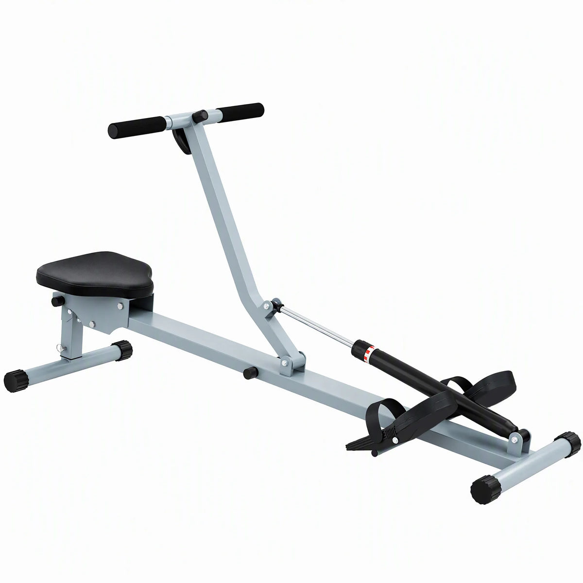 Iklaujamasis irklavimo treniruoklis su LCD ekranu, iki 100 kg, pilkas