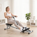 Iklaujamasis irklavimo treniruoklis su LCD ekranu, iki 100 kg, pilkas