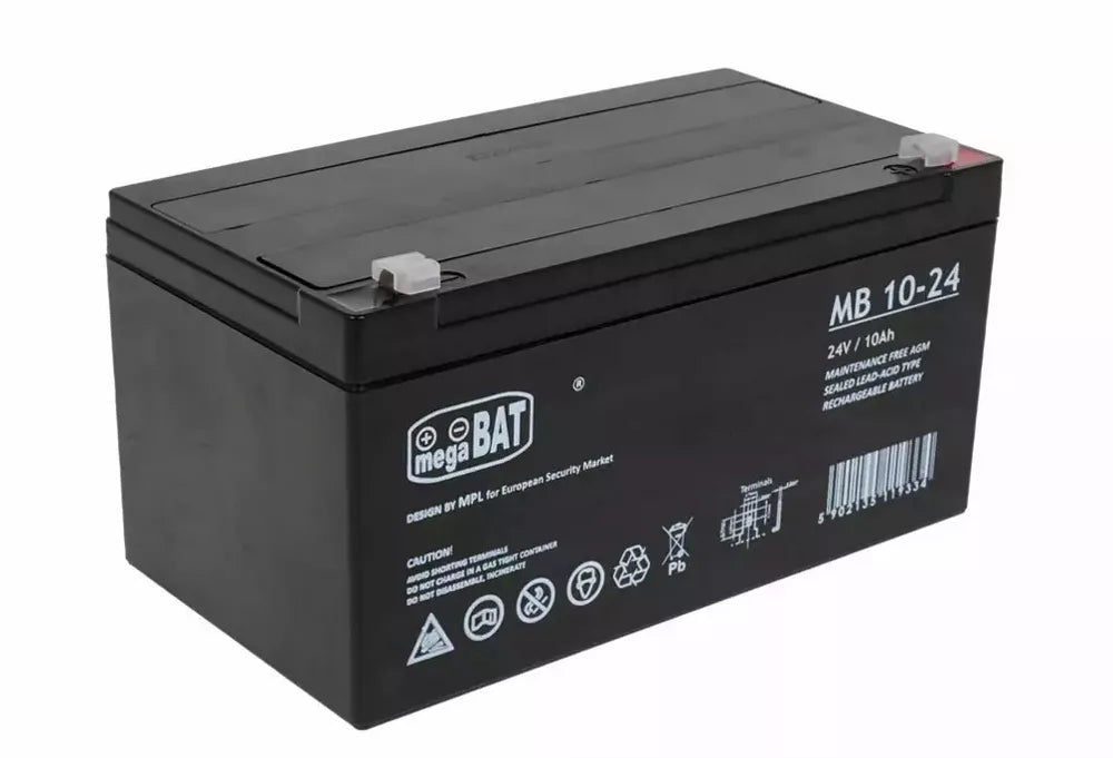 Įkraunamas švino rūgšties akumuliatorius megaBAT MB 10-24, 24 V, 10 Ah