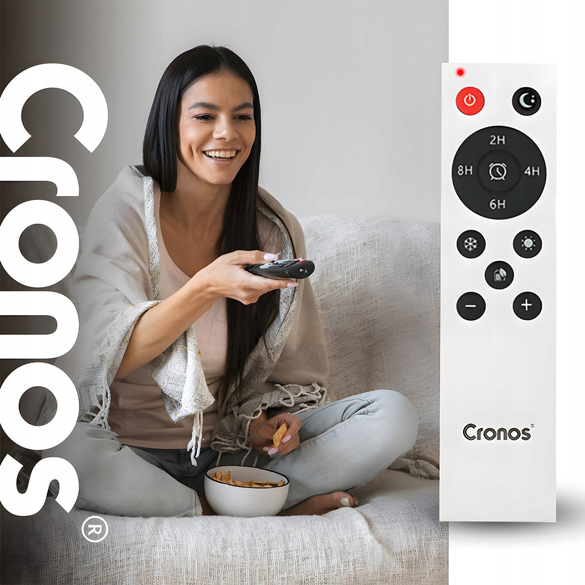 Oro užuolaida-šildytuvas 2000 W + nuotolinio valdymo pultas IPX4 klasė