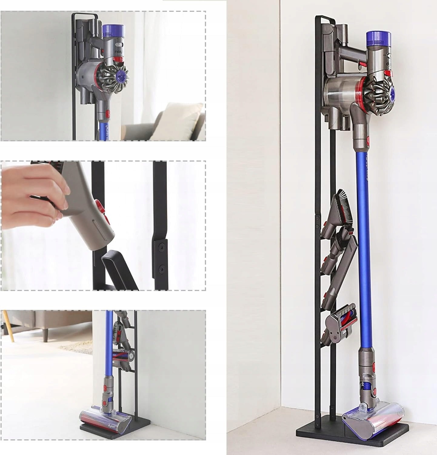 Dyson stovas dulkių siurbliui V7 V8 V10 V11 V12 V15 Gen5 – su priedų laikikliais