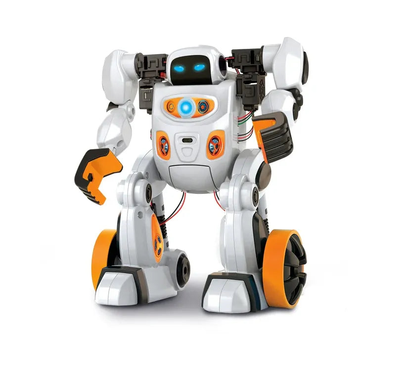 Interaktyvus humanoidinis robotas, STEM rinkinys, 9+ metų, 36 cm, baltas/oranžinis