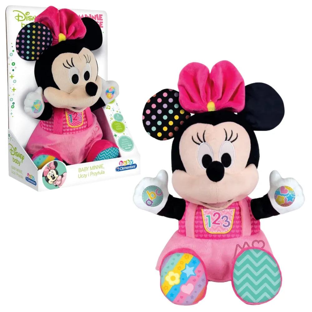 Interaktyvus pliušinis žaislas Disney Baby Minnie, mokantis ir apkabinamas
