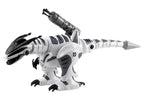 Interaktyvus robotas dinozauras, nuotoliniu būdu valdomas, su šviesos ir garso efektais, 65 cm, baltas