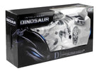 Interaktyvus robotas dinozauras, nuotoliniu būdu valdomas, su šviesos ir garso efektais, 65 cm, baltas