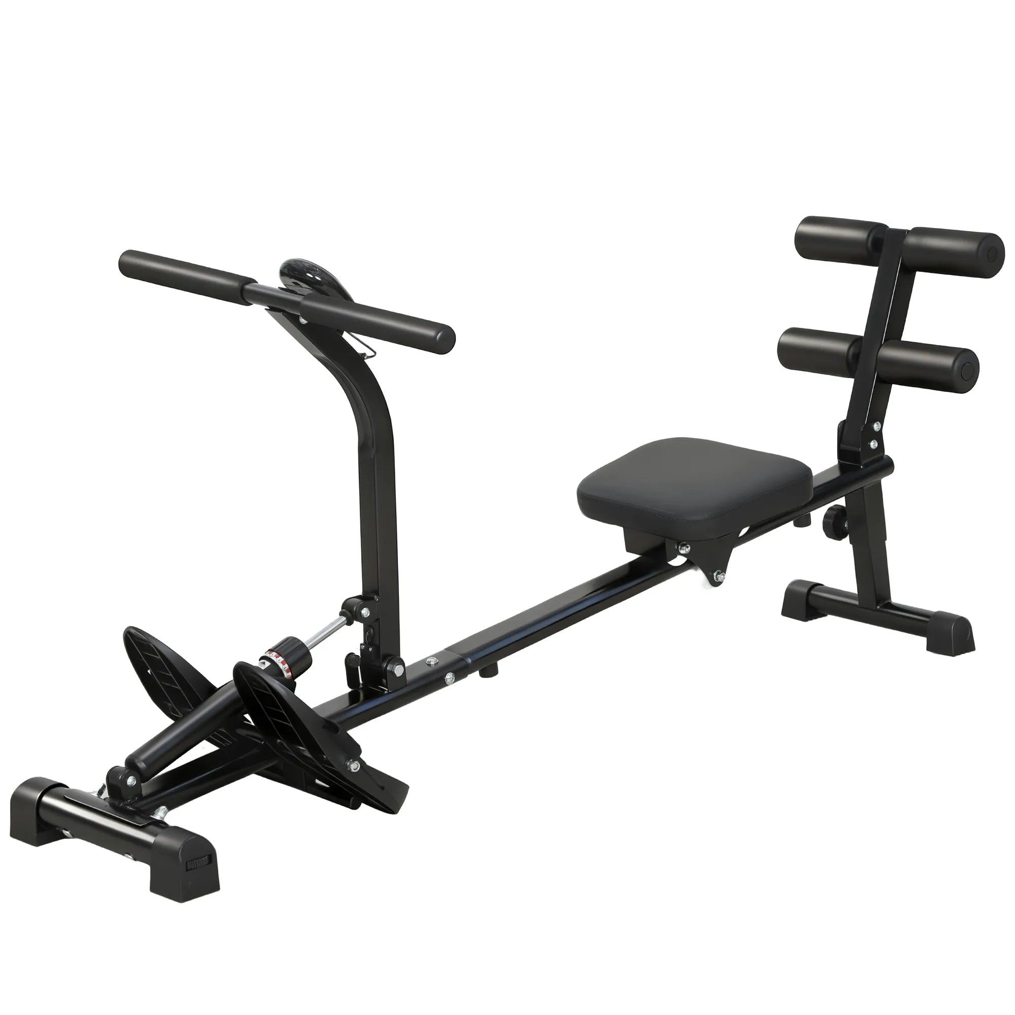 Irklavimo treniruoklis 2-in-1, reguliuojamas, iki 100 kg, juodas