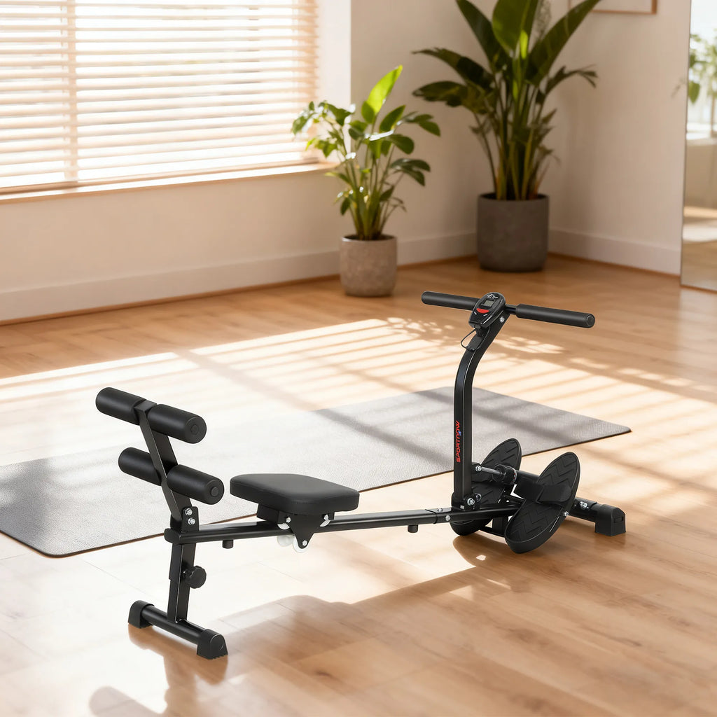 Irklavimo treniruoklis 2-in-1, reguliuojamas, iki 100 kg, juodas