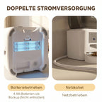 Išmanusis automatinis ėdalo dozatorius su kamera, 4 l, baltas 2,4 GHz WLAN