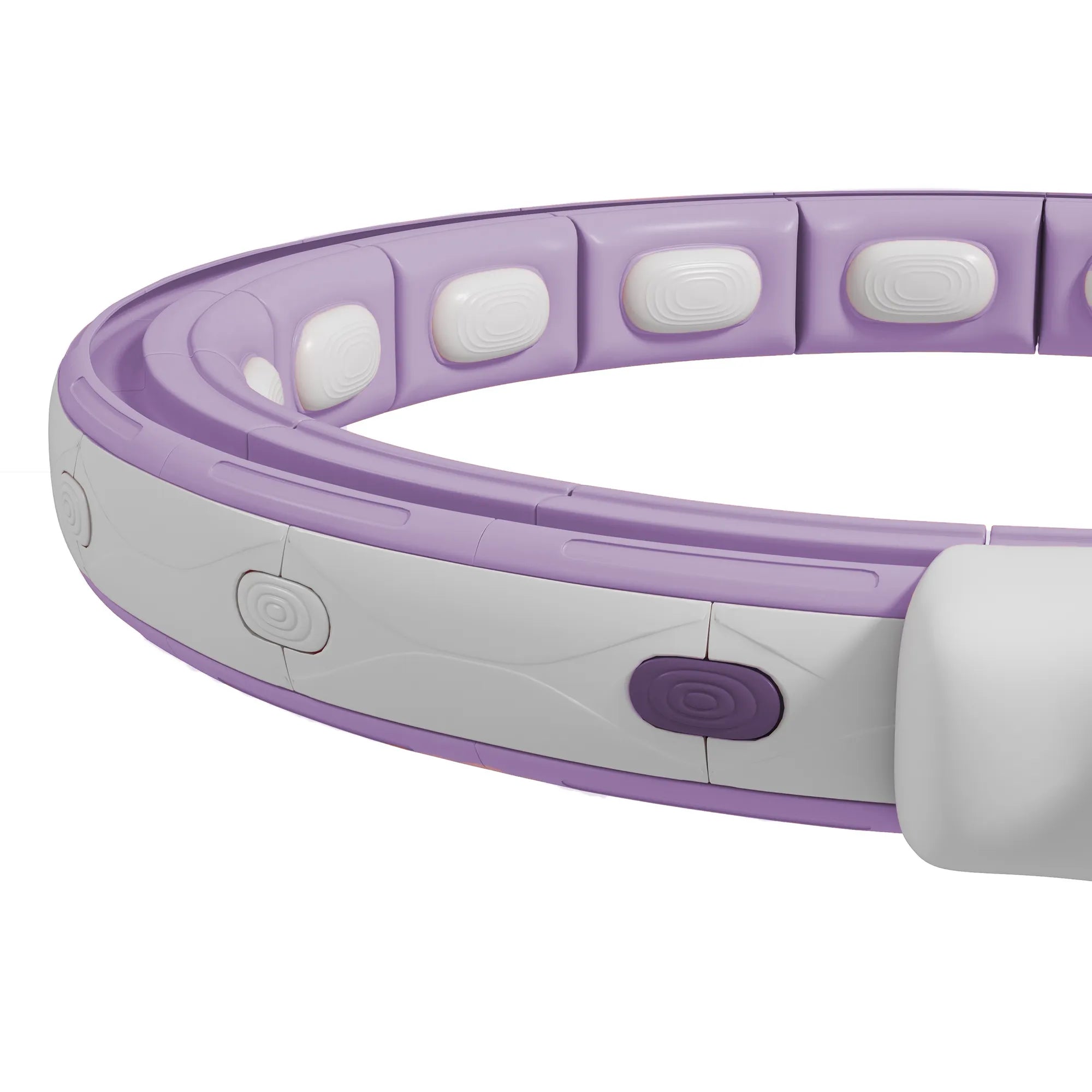Išmanusis Hula-Hoop lankas su svoriu ir skaitikliu, reguliuojamas 76–113 cm, violetinis
