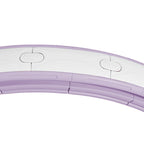 Išmanusis Hula-Hoop lankas su svoriu ir skaitikliu, reguliuojamas 76–113 cm, violetinis
