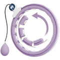 Išmanusis Hula-Hoop lankas su svoriu ir skaitikliu, reguliuojamas 76–113 cm, violetinis
