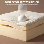 Išskleidžiama sofa-lova su patalynės dėže, smėlio spalvos