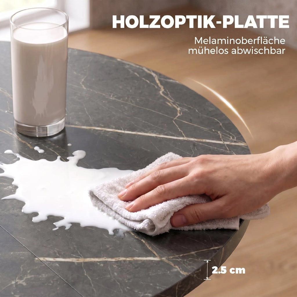 Stalo krašto detalė su slankiais bėgeliais ir metalinėmis rankenėlėmis