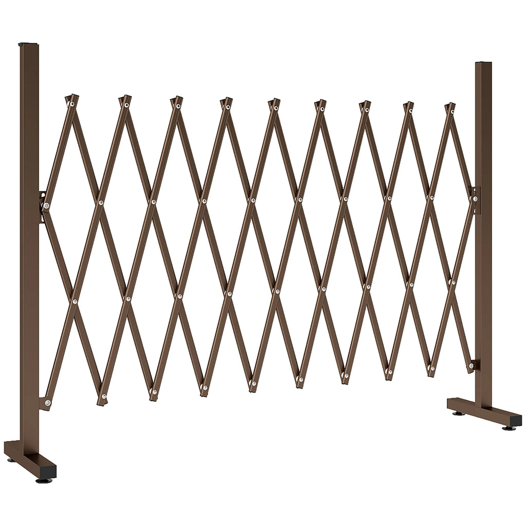 Ištraukiama tvorelė, sodo užtvara 31–250 cm, ruda