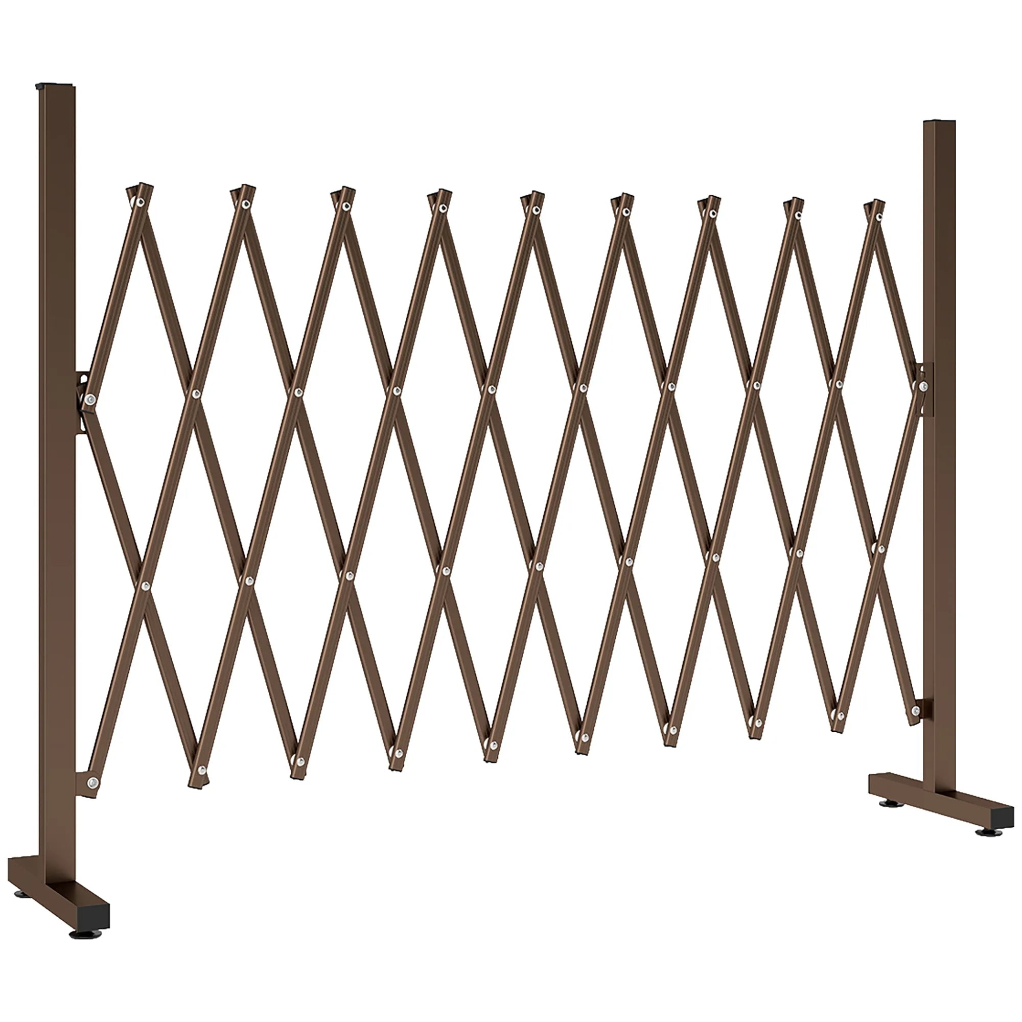 Ištraukiama tvorelė, sodo užtvara 31–250 cm, ruda