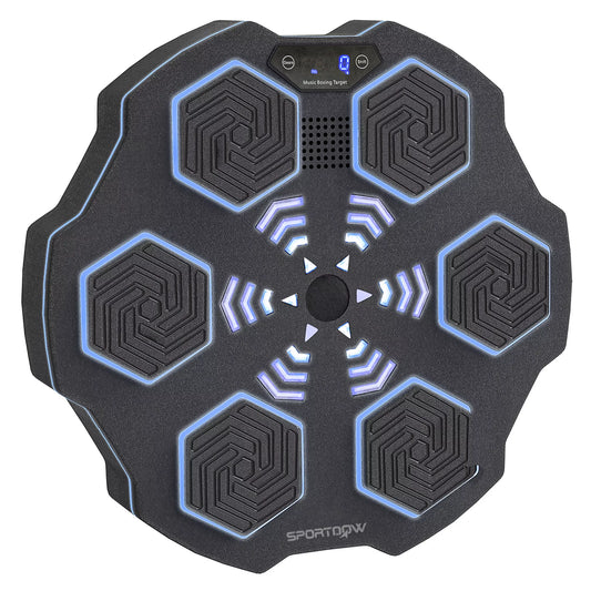 Muzikos grotuvas su Bluetooth, tvirtinamas prie sienos, 9 greičiai ir režimai, LED apšvietimas, juodas