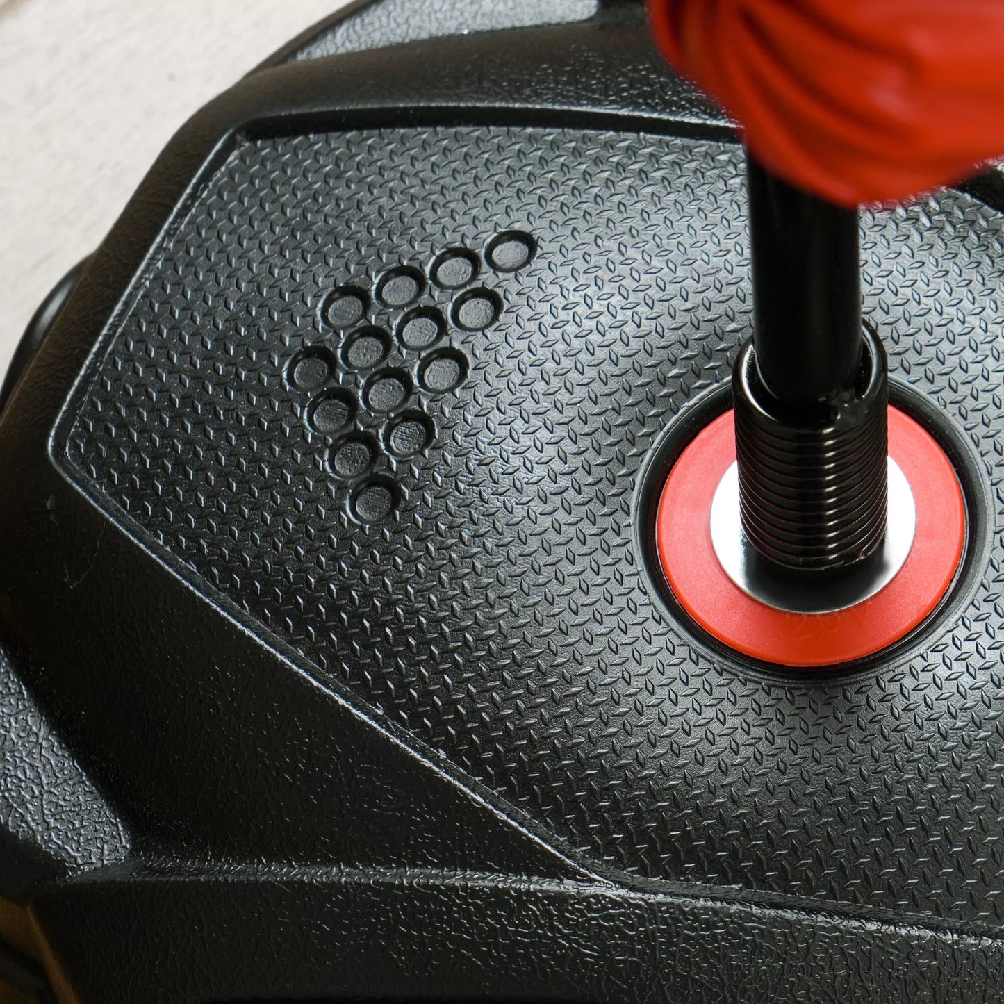 Pastatomas bokso maišų rinkinys vaikams, reguliuojamas aukštis, su bokso pirštinėmis, užpildoma bazė, Ø34 x 88-124H cm, Juodas