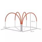 Agility rinkinio matmenų schema: 89 x 69 x 99 cm