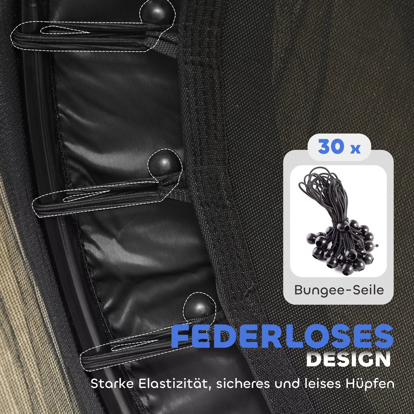 Trampolinas vaikams, Ø140 cm, su apsauginiu tinklu, skirtas naudoti viduje ir lauke, plienas, plastikas, atlaiko iki 50 kg svorį, juodos spalvos