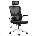 Ergonominė biuro kėdė su tinkleliu reguliuojamu aukščiu juoda