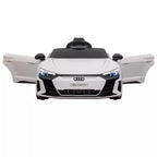 Vaikiškas elektromobilis Audi RS e-tron GT, baltas, 3-5 metų vaikams, iki 25 kg