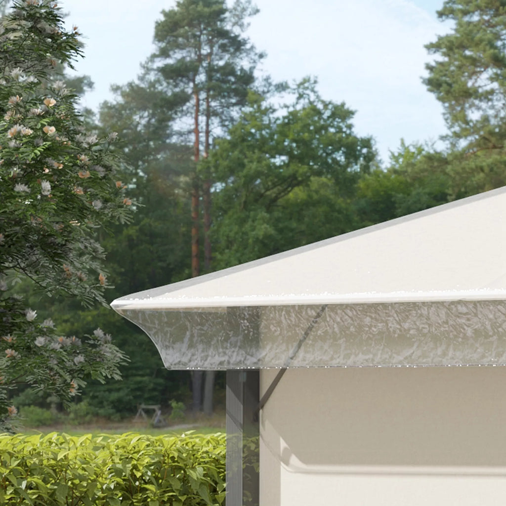 Pavilion lietaus dangtis, sodo paviljono apsauga, atspari vėjui, atspari vandeniui, plastikinė brezentinė danga, 300L x 300B x 80H cm