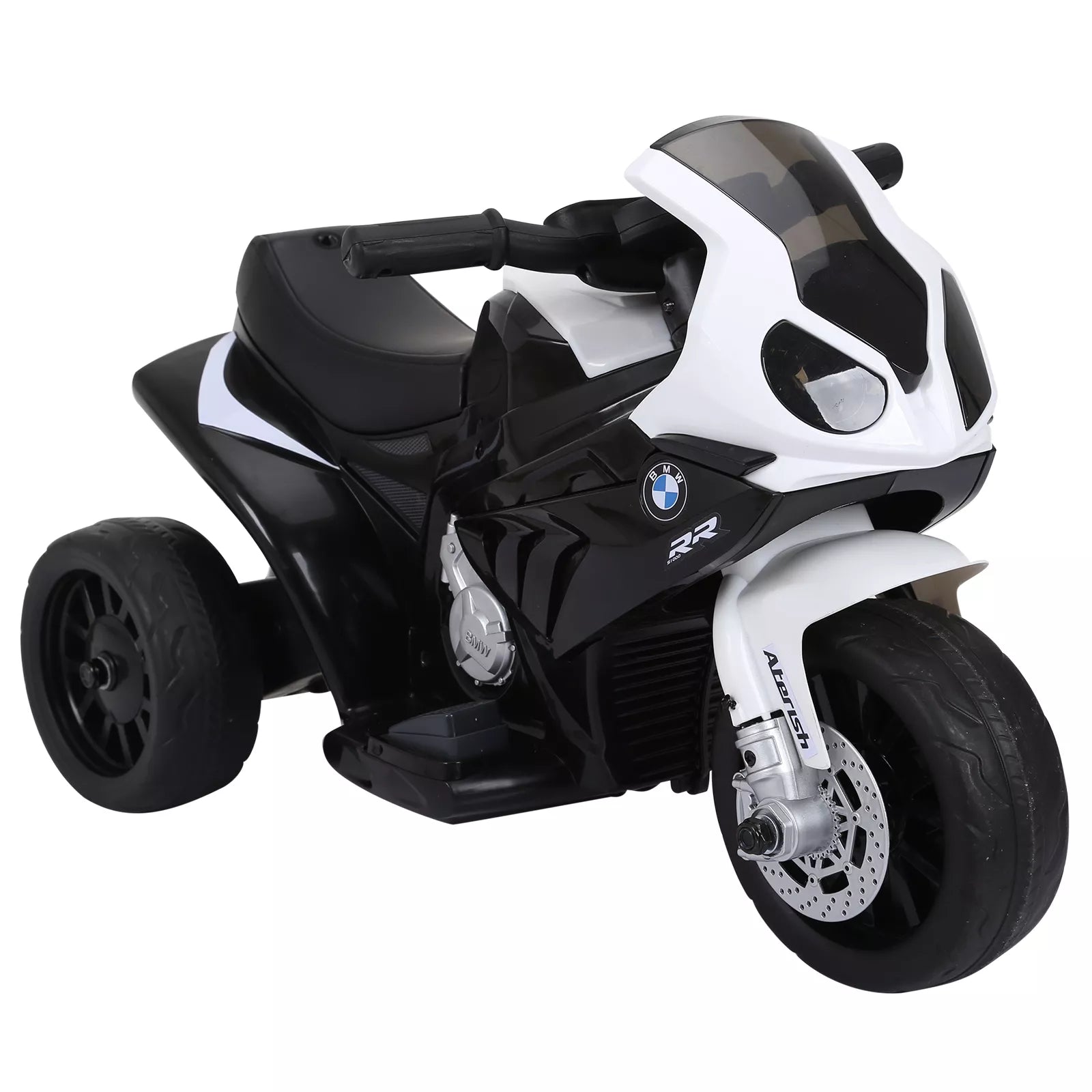 Elektrinis vaikų motociklas BMW S1000RR Elektrinis motociklas su muzika, žibintais, vaikų elektrinis motociklas vaikams nuo 18 iki 36 mėnesių Juodas