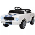 Elektrinis vaikiškas automobilis Ford Shelby GT 350, 3-6 metų vaikams, baltas 12V