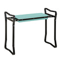 Sodininkystės kelių suolas Sulankstomas sodo taburetė Sodininkystės suolas Kelių pagalba iki 150 kg EVA putplastis Plienas Tamsiai žalia 58 x 28 x 49 cm