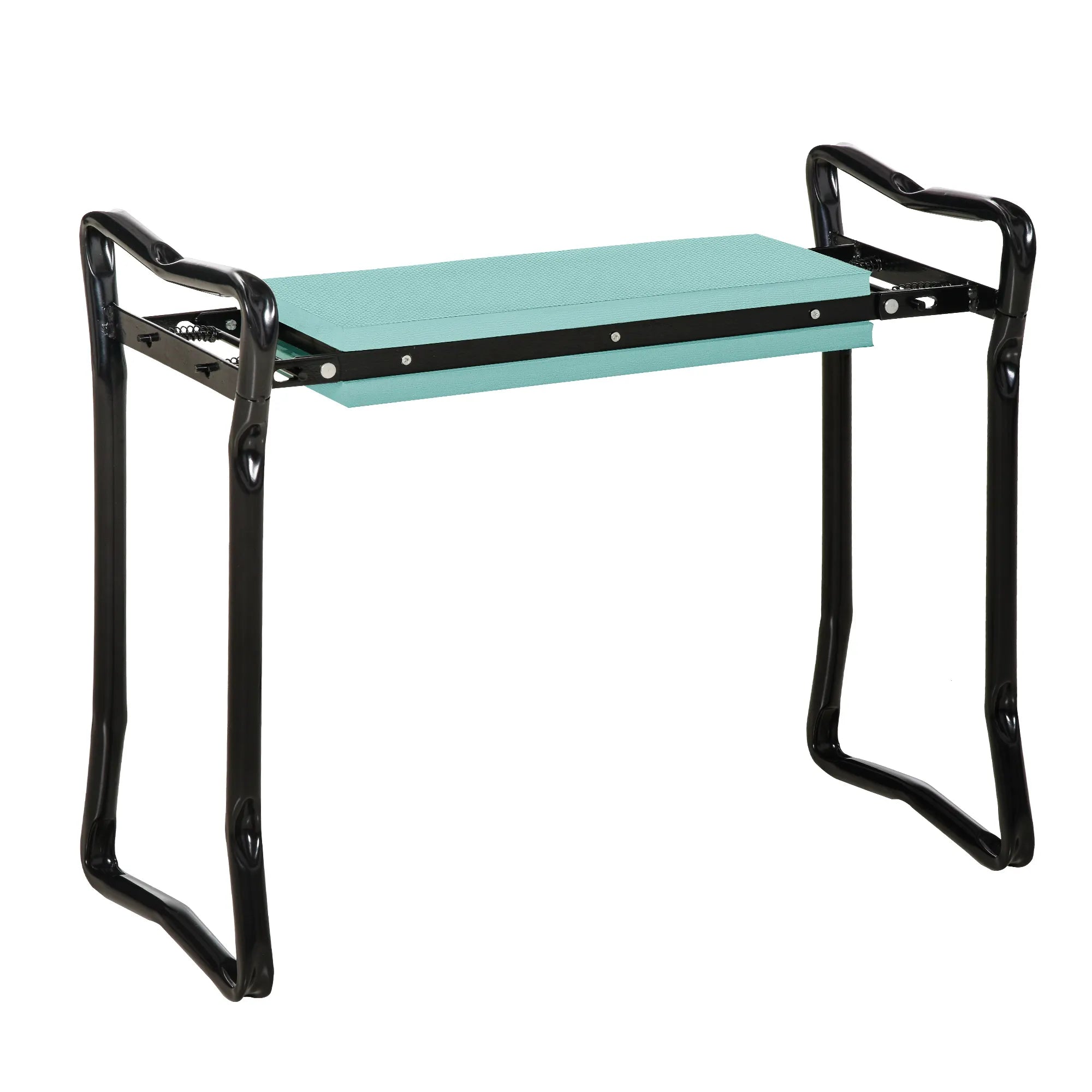 Sodininkystės kelių suolas Sulankstomas sodo taburetė Sodininkystės suolas Kelių pagalba iki 150 kg EVA putplastis Plienas Tamsiai žalia 58 x 28 x 49 cm