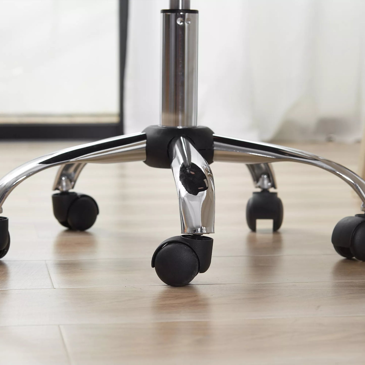 Biuro kėdė, darbo kėdė, aukščio reguliavimo, tinklelio, 43 cm x 58 cm x 100 cm, Juoda