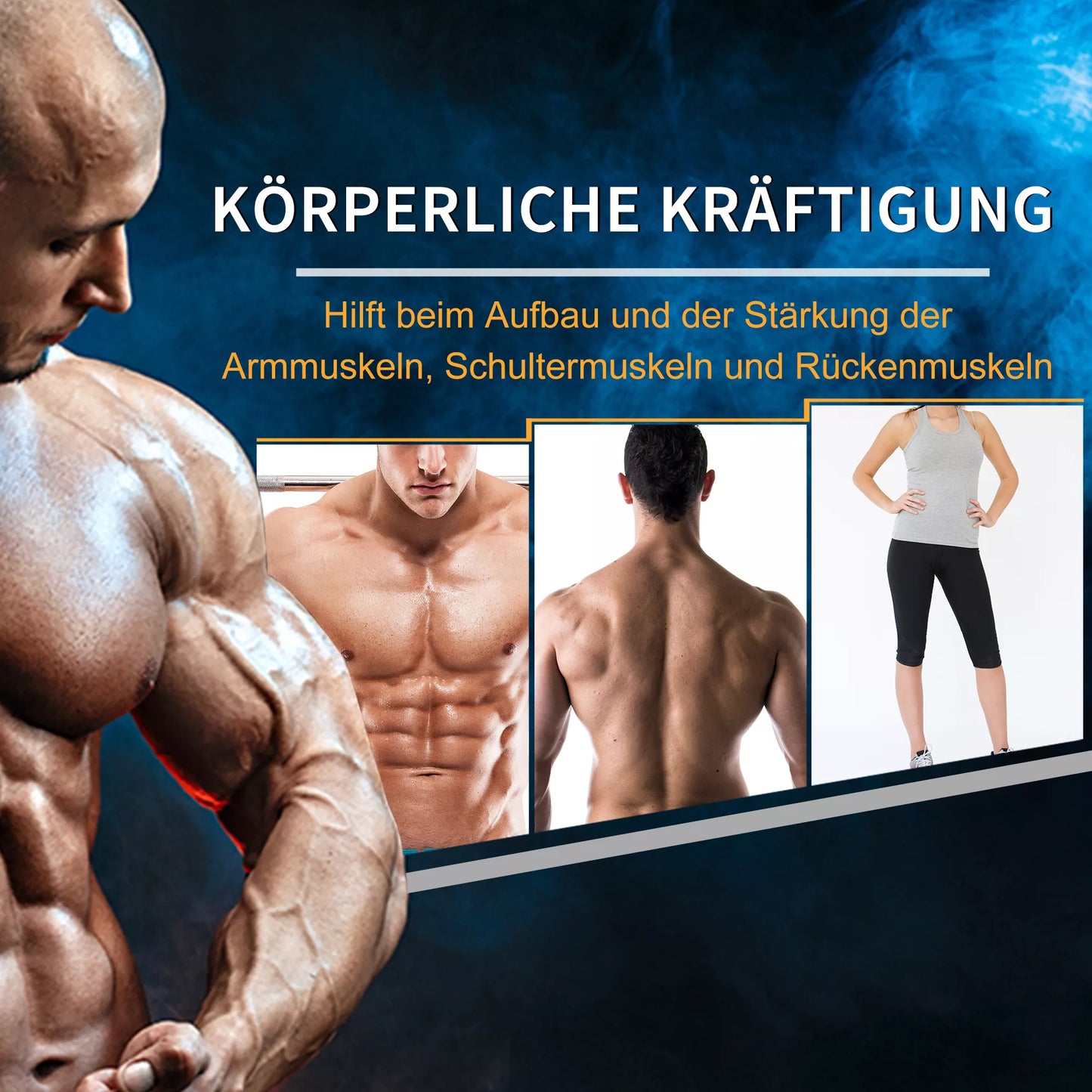 Hantelis, 17,5 kg Hantelis, Svoris, Neslystanti rankena, Juoda + Sidabrinė