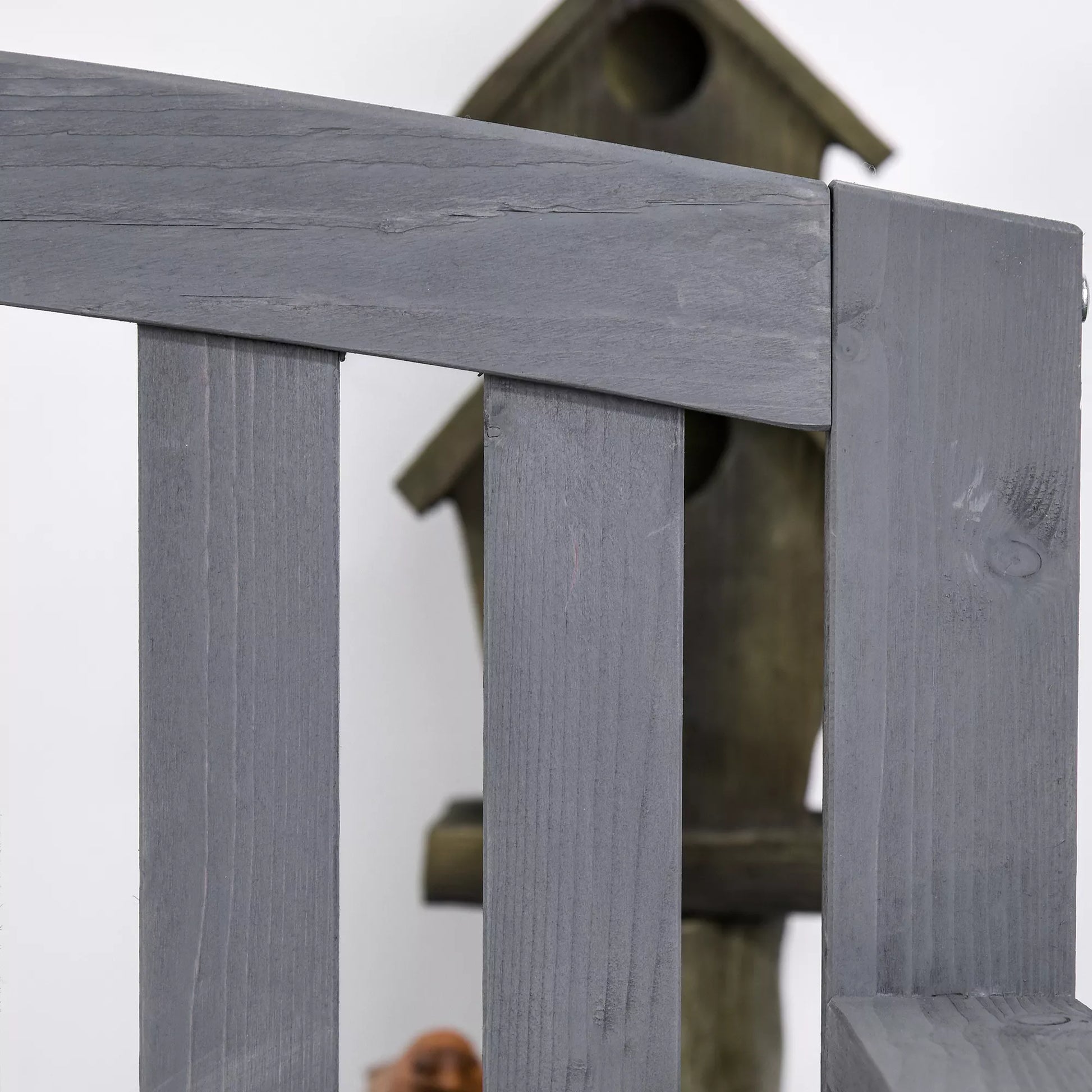 Sodo suoliukas, 2 vietų su atlošu, medis, 143x51x85 cm, pilka