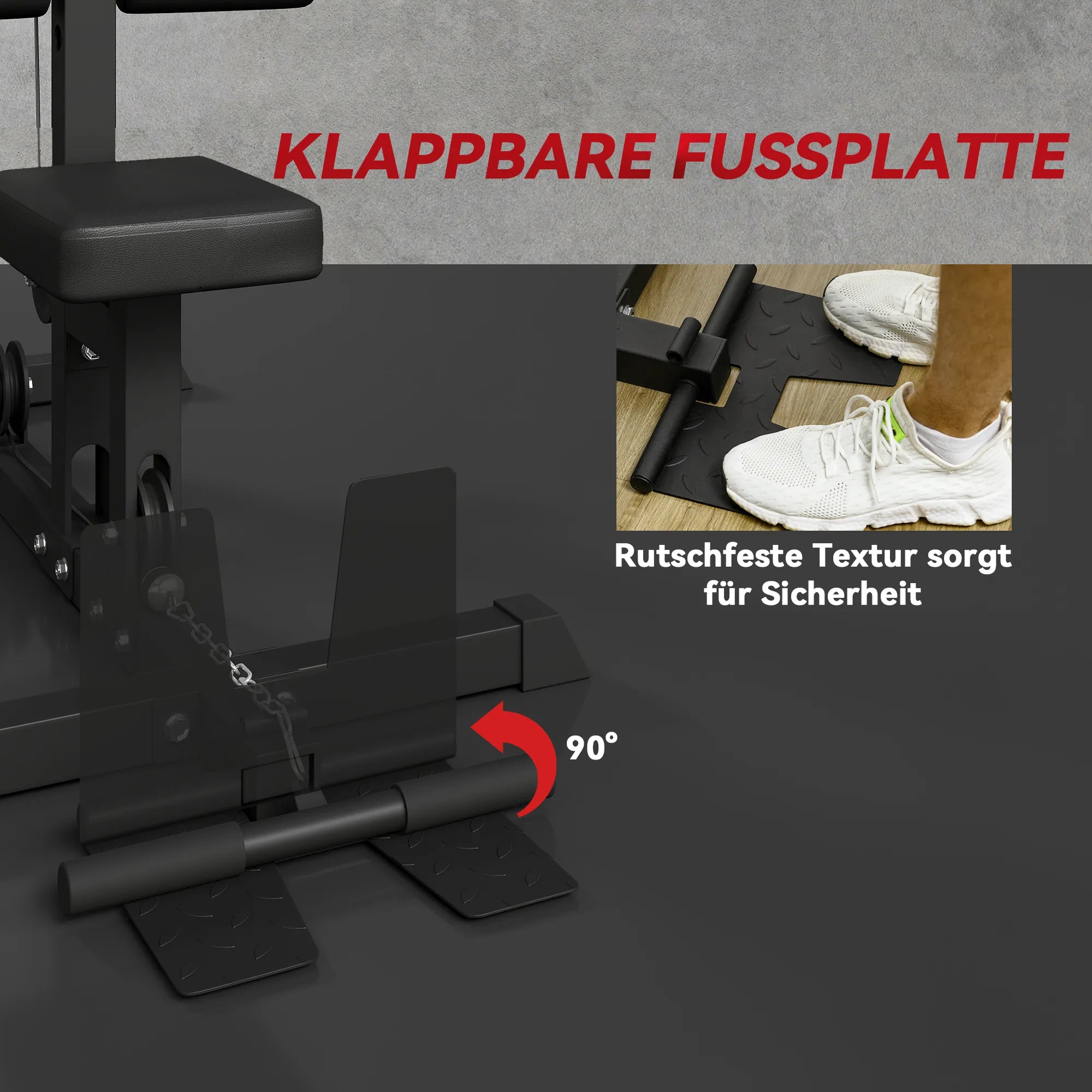 Jėgos stotis su lynų sistema, reguliuojama, iki 110 kg, juoda