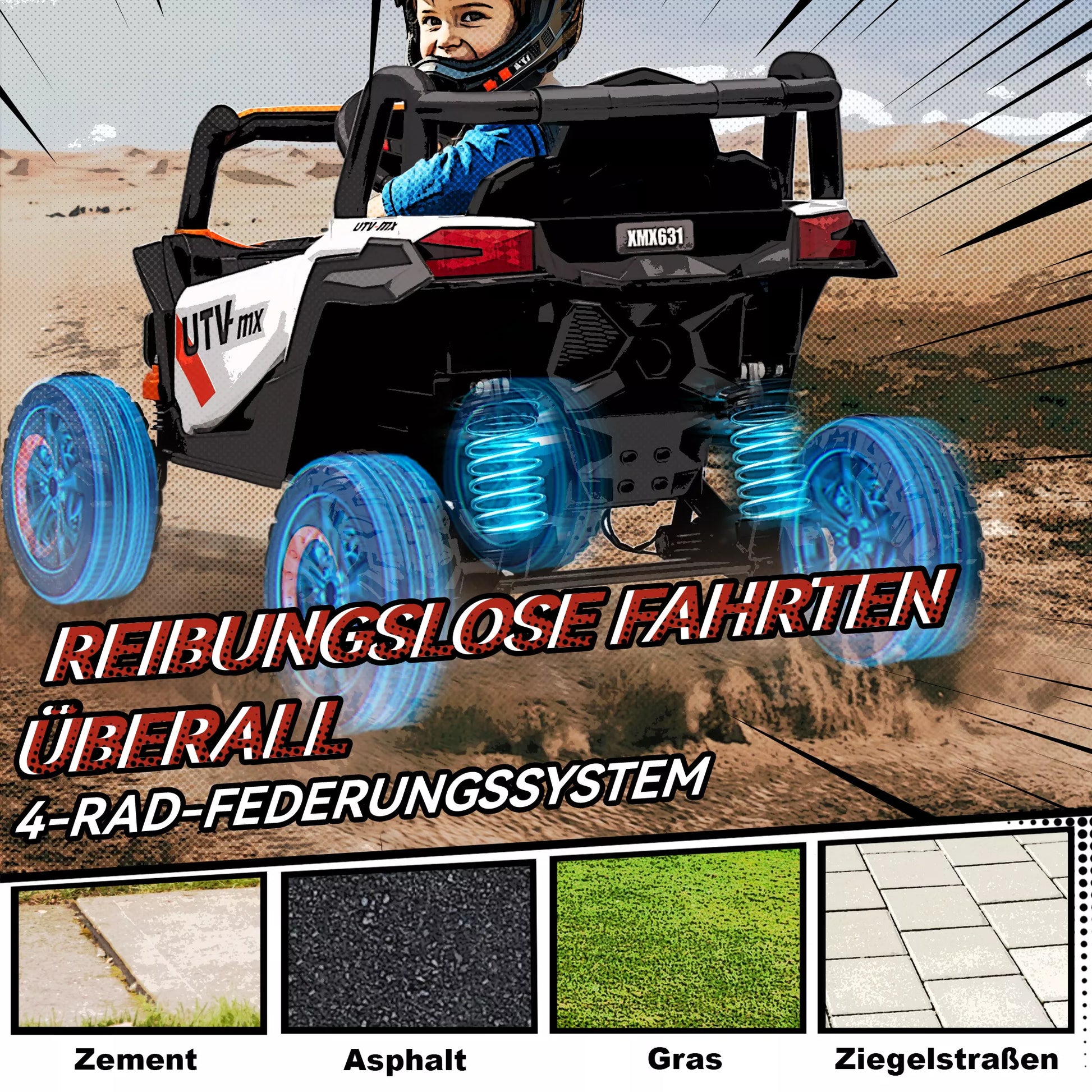 12 V elektrinis automobilis vaikams, nuotolinio valdymo funkcija, diržas, signalas, LED žibintai, USB prievadas, skirtas 3–5 metų vaikams, oranžinės spalvos