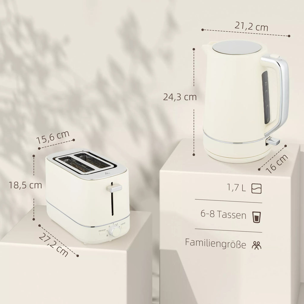 Infografika su matmenimis: 21,2 x 24,3 cm virdulys, 27,2 x 18,5 cm skrudintuvas, 1,7 l