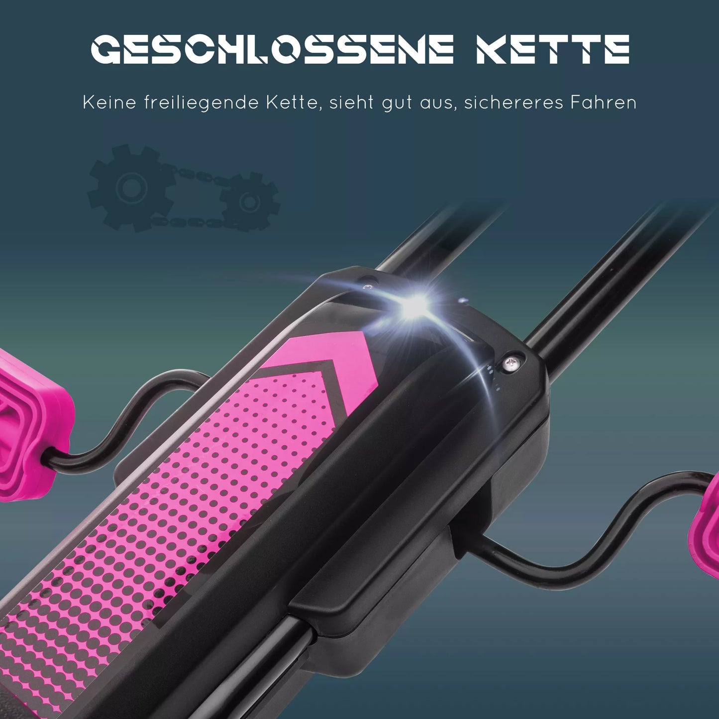 Vaikškartingis su pedalais, reguliuojama sėdyne, skirtas naudoti lauke ir viduje, nuo 5 metų, Rožinė+Juoda, 121 x 58 x 61 cm