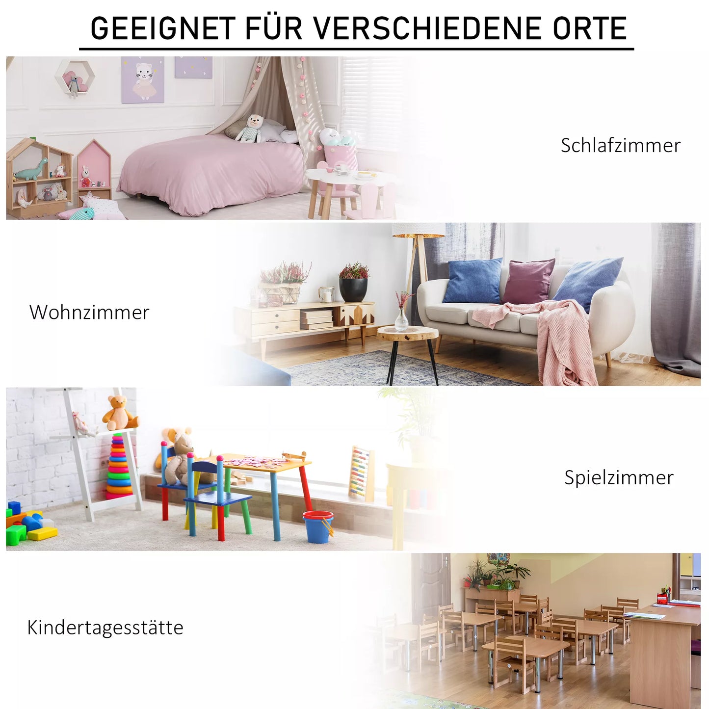 Laikymo lentynėlė vaikams, 3 neaustinio audinio stalčiai, MDF, apsaugota nuo apvirtimo, pilka